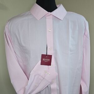 👔 Red House Slim Fit Dress‎ Shirt | 2XL | Pink | Cotton Blend | NWT
